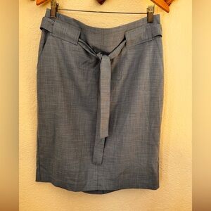 Banana Republic Blue Tie-Waist Pencil Skirt